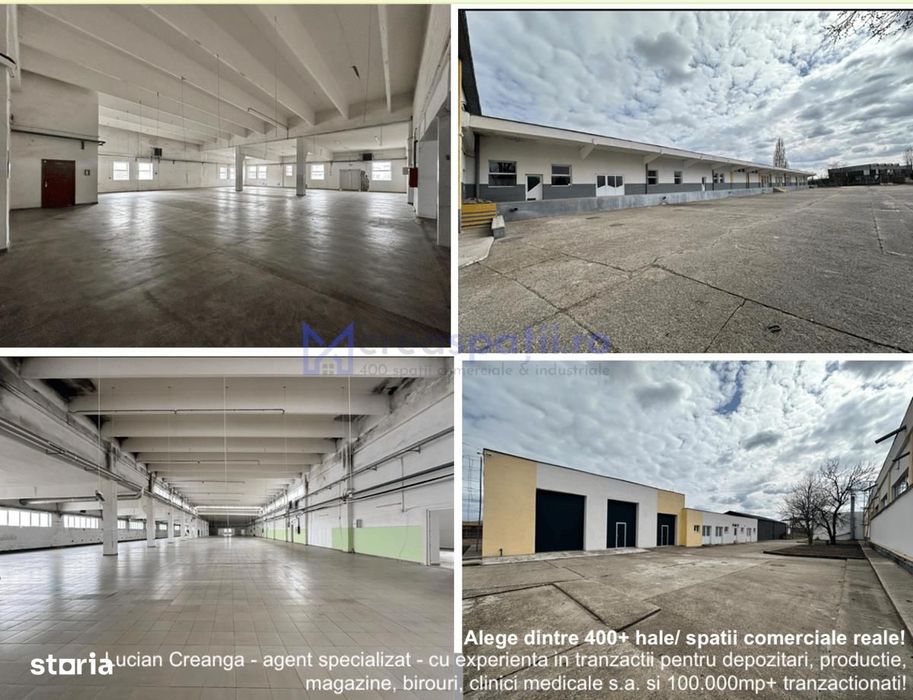 Hale spatii comerciale Pascani, str. Vatra, de la 300mp la 5000mp