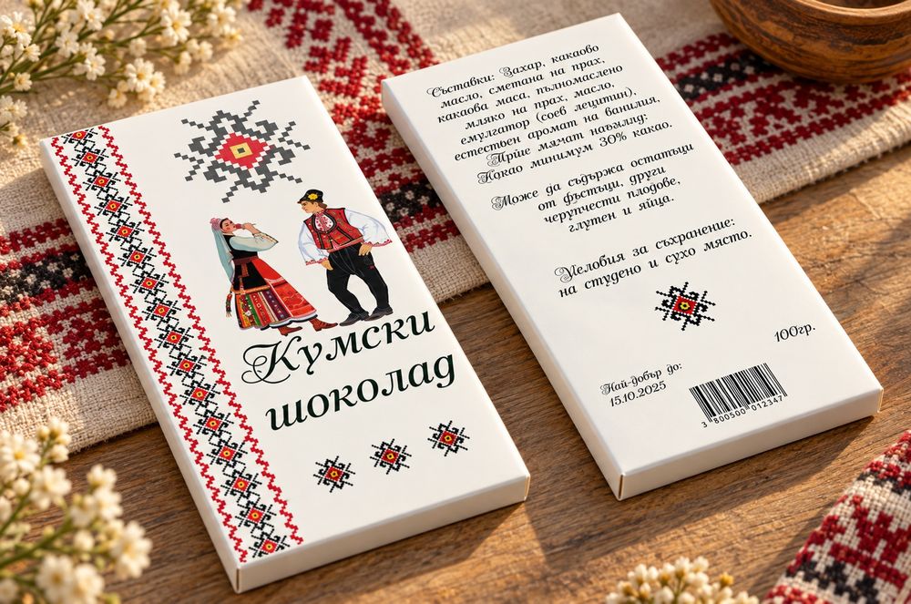Покана за кумове народни мотиви