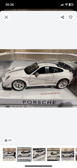 PORSCHE 911 GT3 RS 4.0 macheta auto scara 1:18 BBURAGO