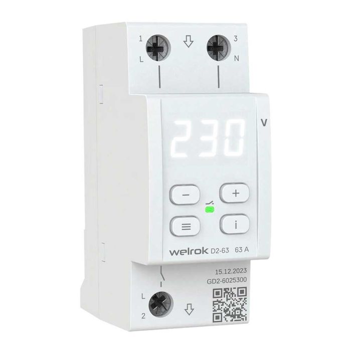 Реле напряжение Welrok D2-63