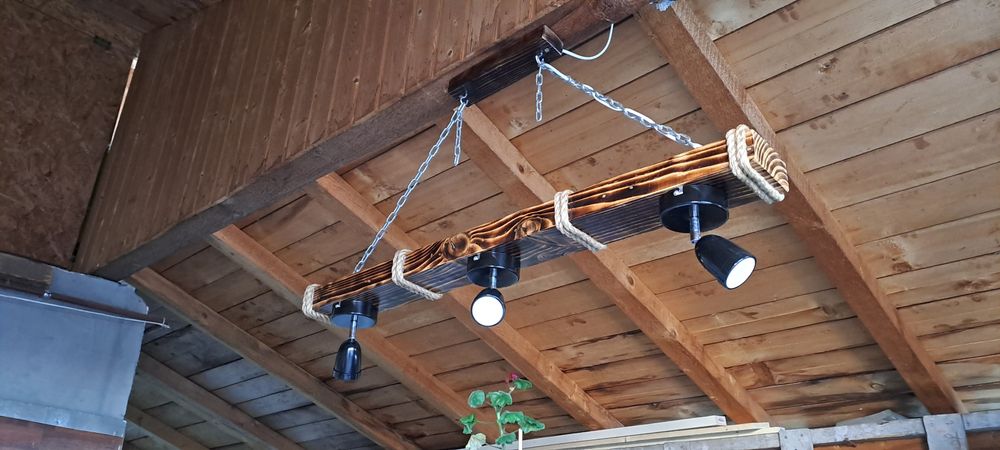 Aplica,lustra rustica din lemn