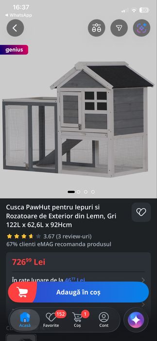 Cușcă iepuri si rozatoare de exterior