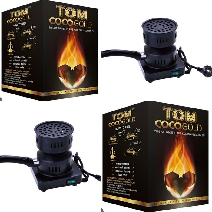 Carbune narghilea 100% din coaja de nuca de cocos /aprinzator carbune