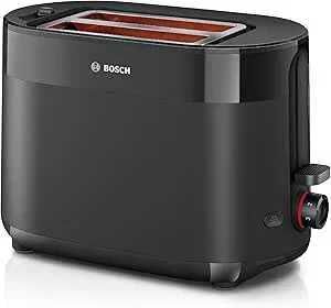 Компактен тостер Bosch MyMoment TAT2M123, вградена приставка за хлебче