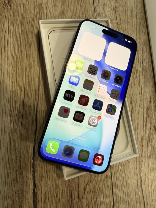 Iphone 15 pro max 256GB black 6 месеца гаранция