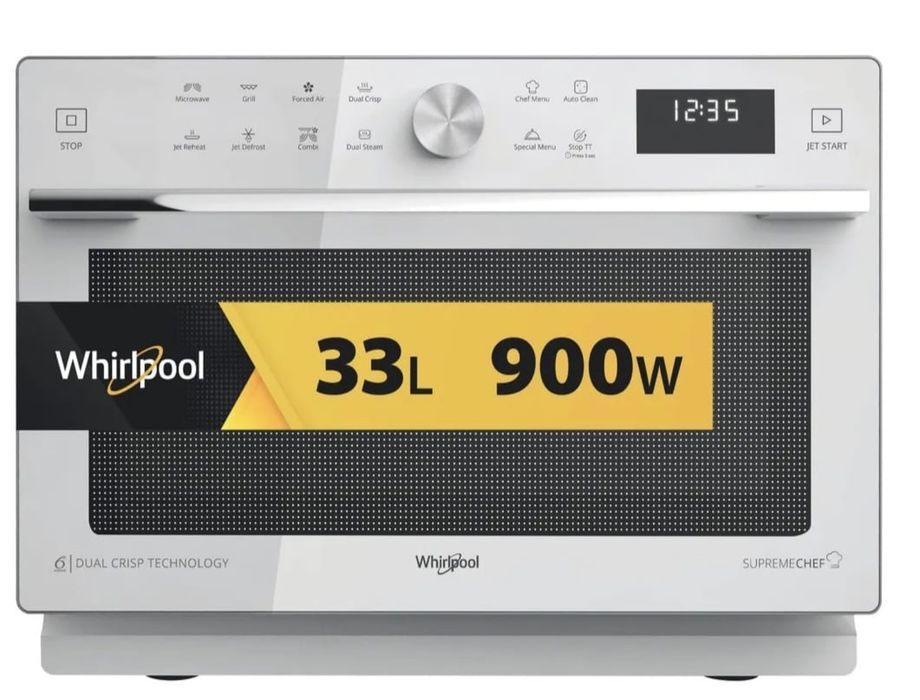 Whirlpool SupremeChef 33L – Cuptor cu microunde premium, Nou, Sigilat