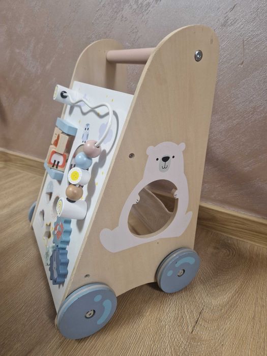 Дървена играчка за прохождане Moni Toys