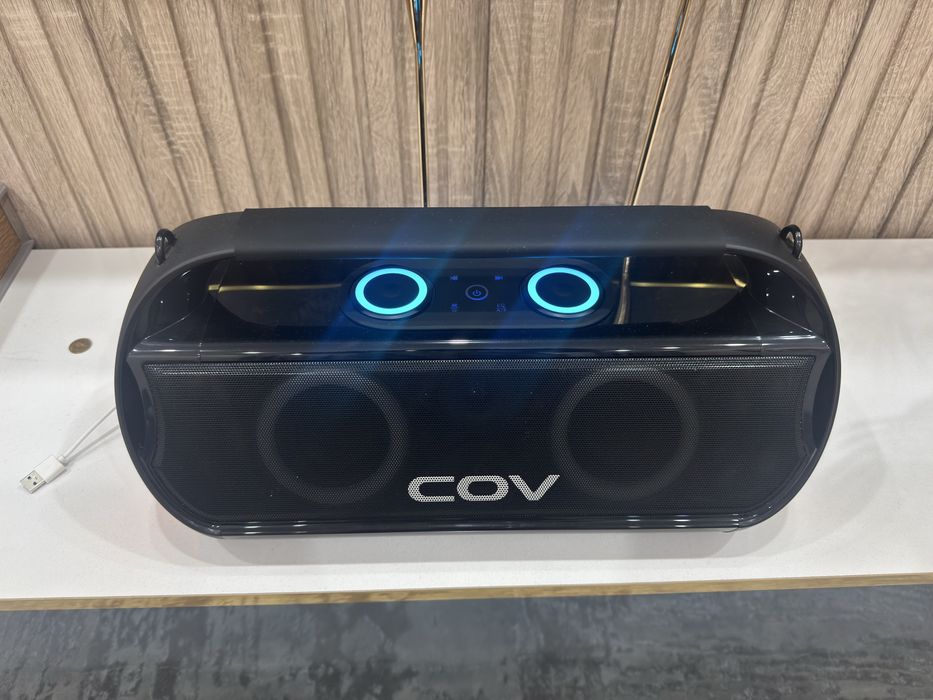 Колонка COV новая и 2микрофона