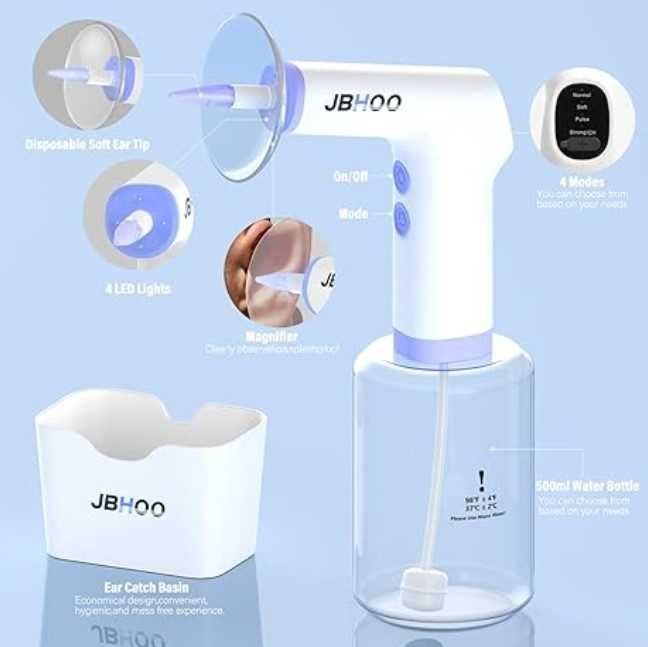 Set de curatare a urechilor, 4 moduri de presiune