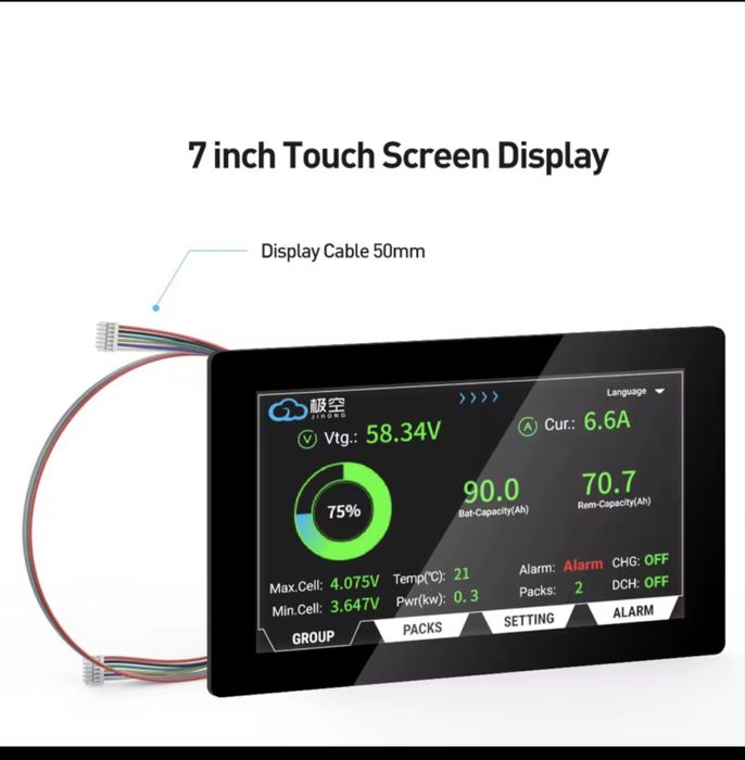 Ecran/Display  touchscreen  7.0” v19 pentru bms Jk