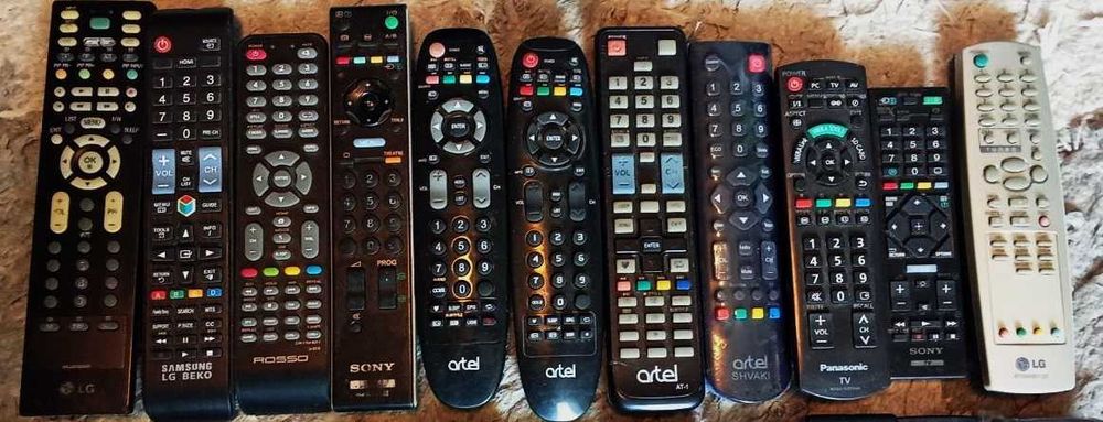 Пульты от Lg-Samsung-Shivaki-Daewoo-Panasonic-Artel и другие.