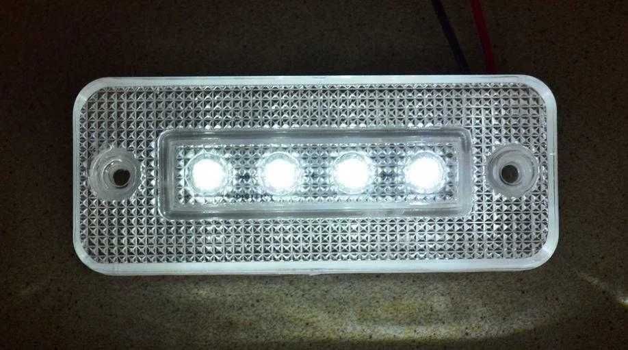 1бр. Лед LED габарити светлини с 4 SMD 12-24V , 3 цвята