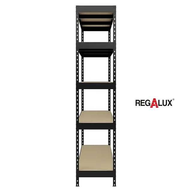 Метален стелаж Regalux 265 - 180х180х40, 5 рафта, цвят антрацит