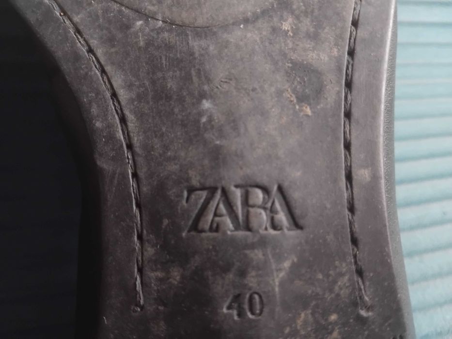 ZARA оригинални мъжки обувки естествена кожа, номер 40