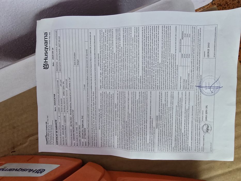 Drujbă Husvarna ca nouă