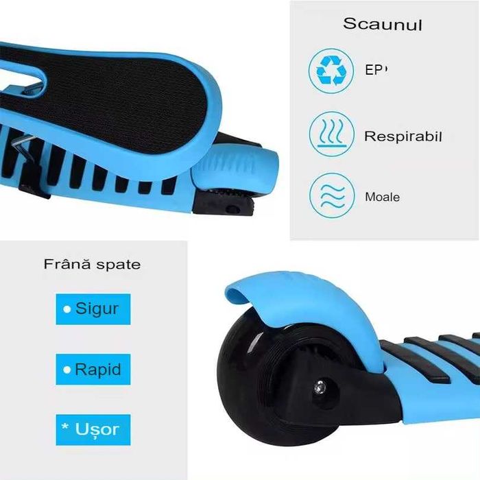 Trotineta copii 5 in 1 Arvada Ultra Safe WDKS020, 1-3 ani,