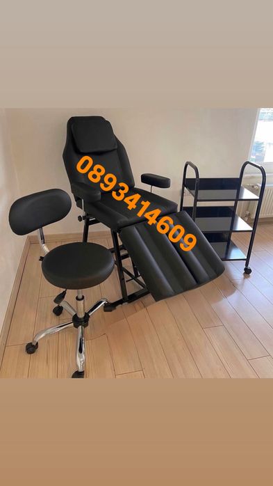 Нов Козметичен/Педикюрен стол/ Стол за Татуси/Кушетка масаж  Топ Цена!