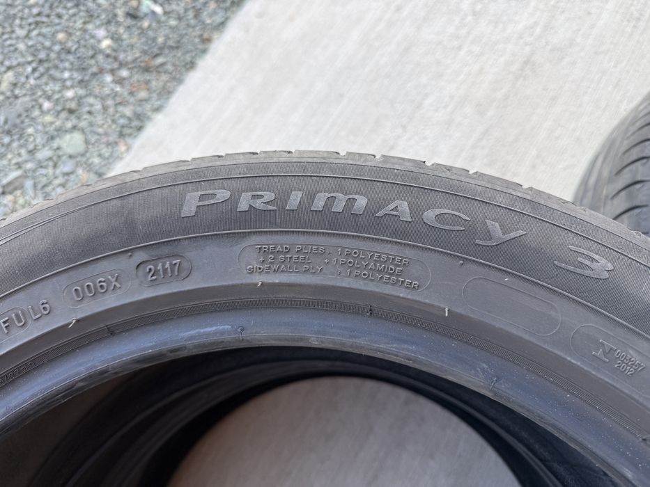 4бр. Летни Гуми С Борд 215/55R/18 -MICHELIN- DOT:2117- 5.0мм+4.1мм *80€ за Комплект*