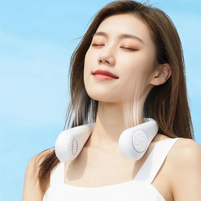 Подвесной портативный вентилятор нашейный