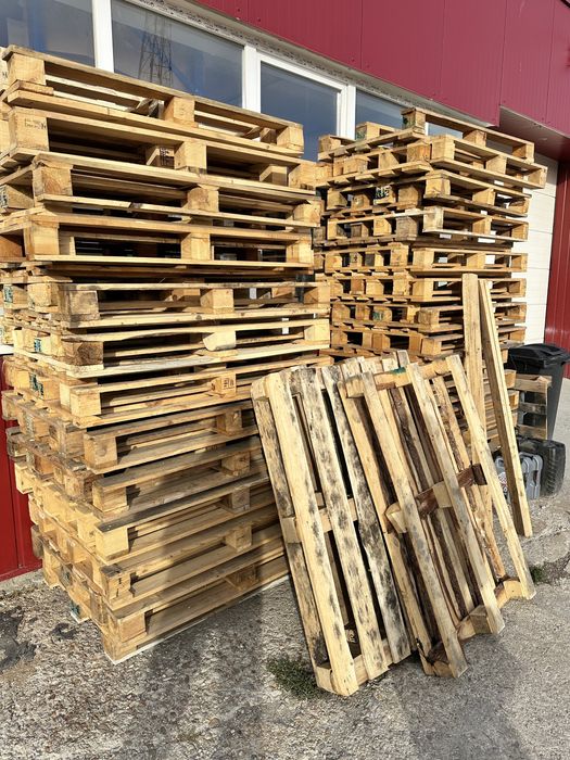 Paleți lemn euro și industriali pentru transport marfă