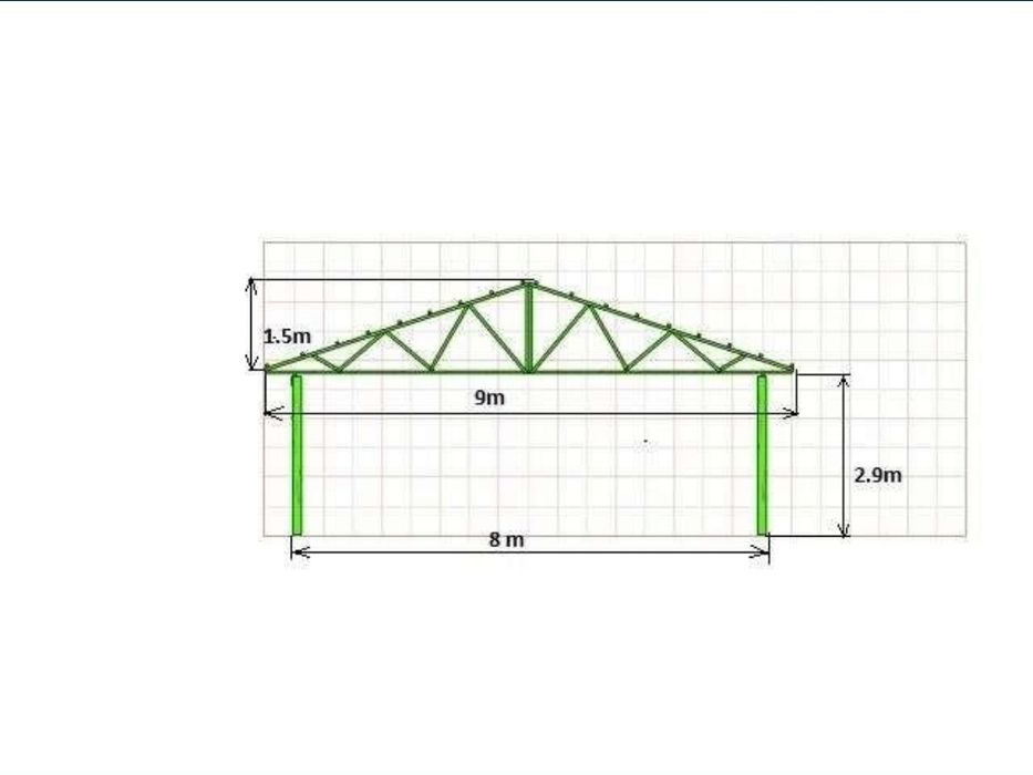 Vand hala metalică 12x30h4'5 h5'70