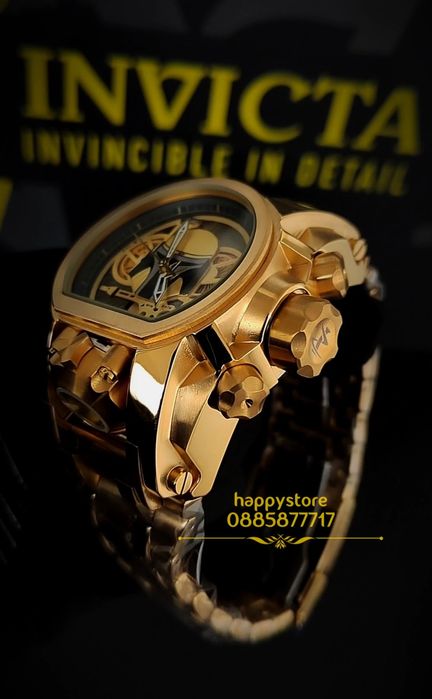 часовник INVICTA Bolt Zeus Gold Star Wars Edition 52 mm, Инвикта нов