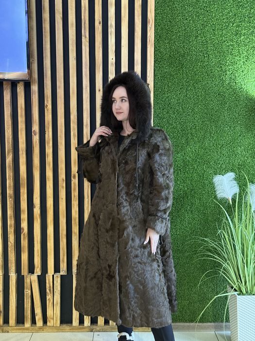 Шуба с капюшоном