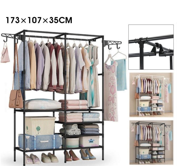 Suport pentru haine raft duport de depozitare pentru haine