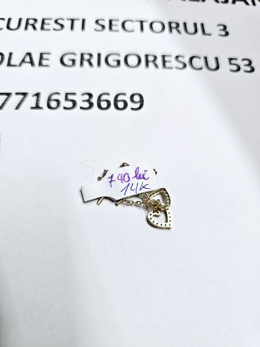 Vand cercei din aur 14 k 1.42 g cod 952