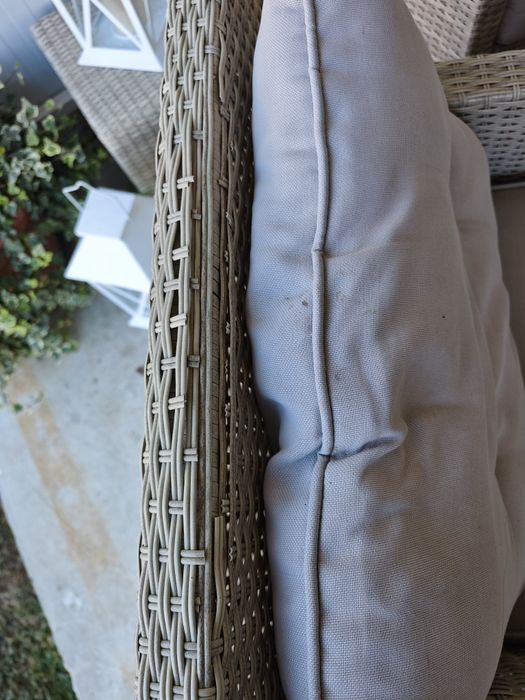 Mobilier terasa ratan masa 2 fotolii si 2 tabureti