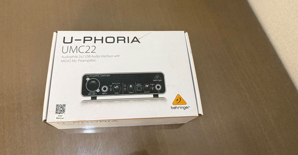 Звуковая карта Behringer UMC22 U-PHORIA