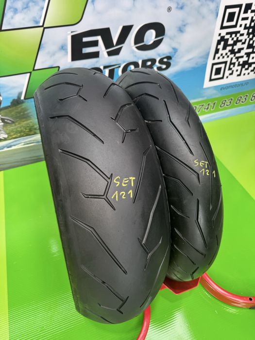 Set Anvelope Moto 120 70 17 si 190 55 17 Pirelli Diablo Rosso2 Set121