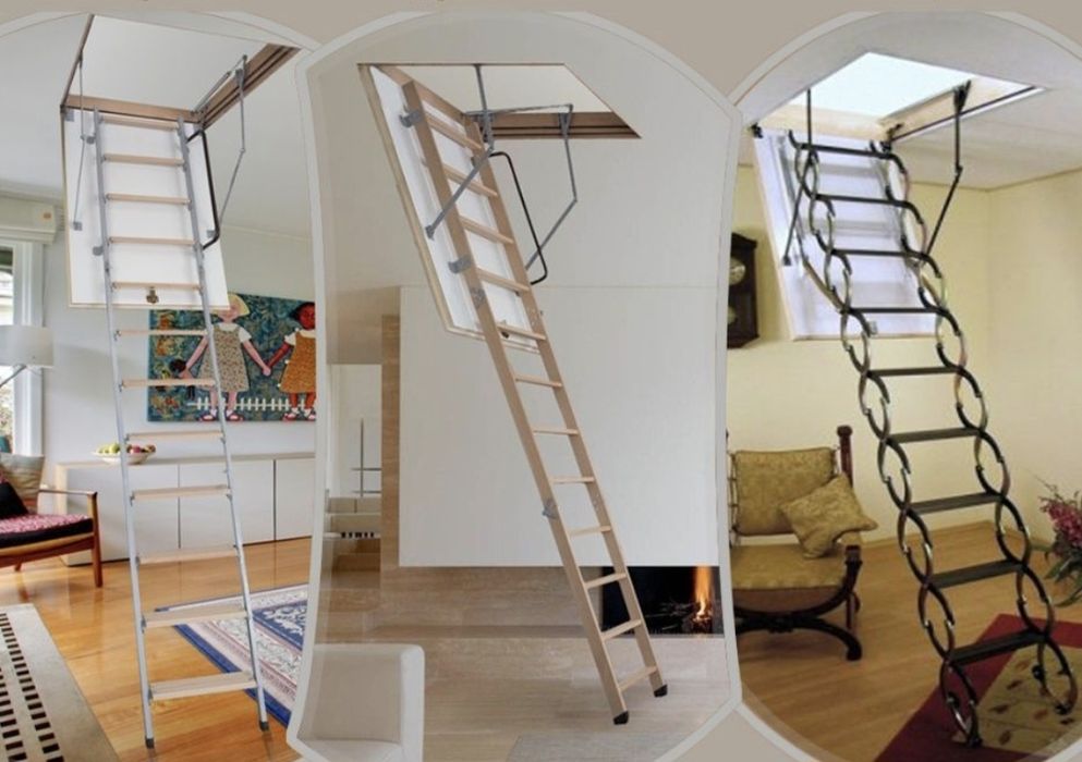 Scara pod/mansarda din lemn sau Metalică