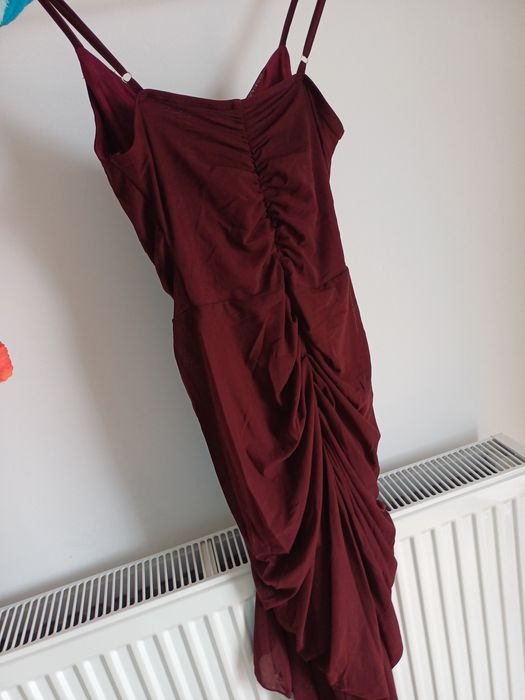 Rochie de vară vişiniu închis de ocazii
