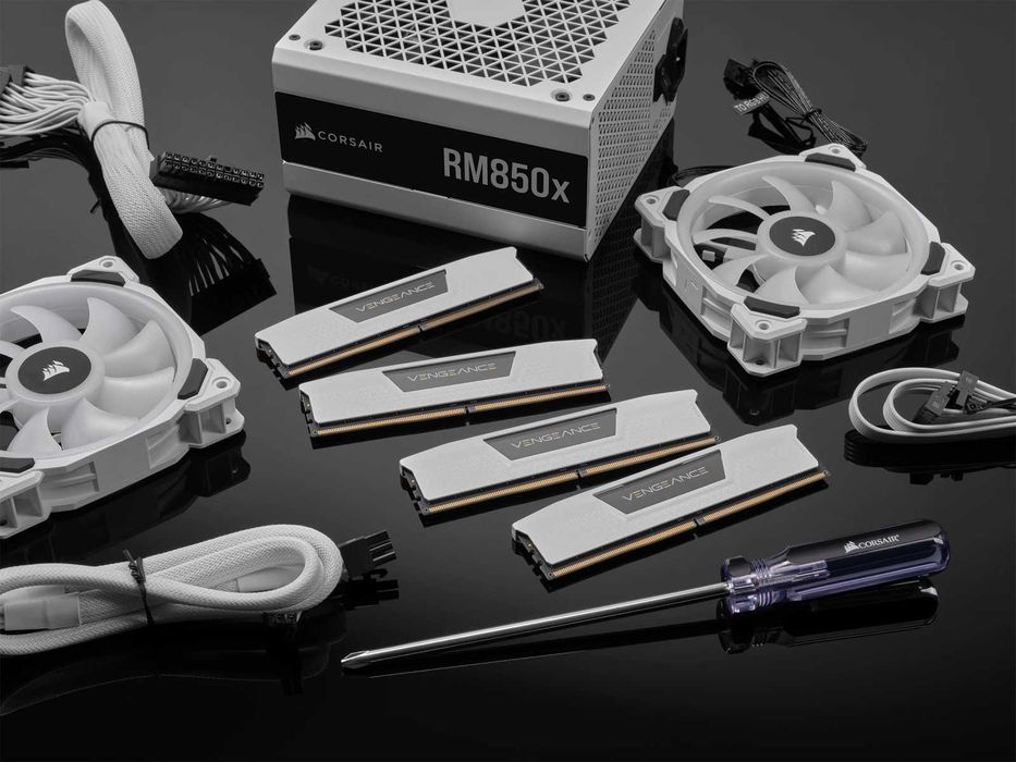 ПРОМО Нова 5г Гаранция Модул за РАМ RAM DDR5 Памет Corsair Vengeance CMK32GX5M2B6000Z30W, 32 GB, 2 x 16 GB