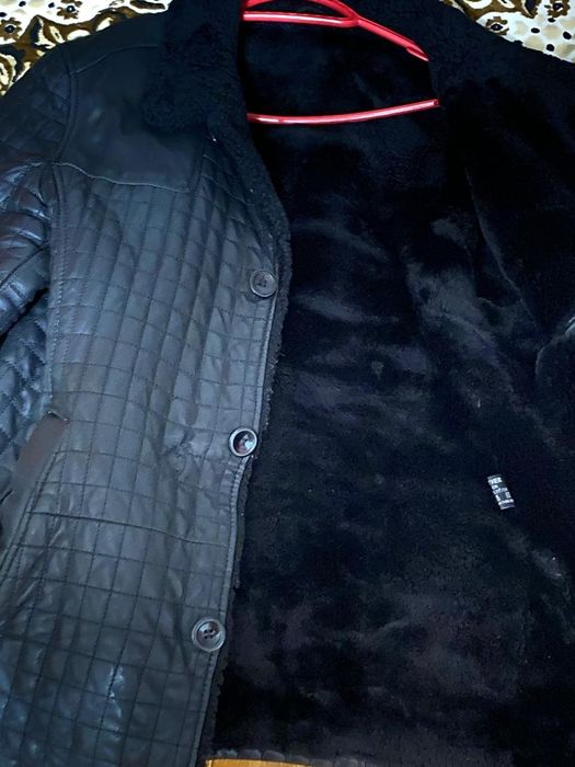 Мужская кожаная дубленка