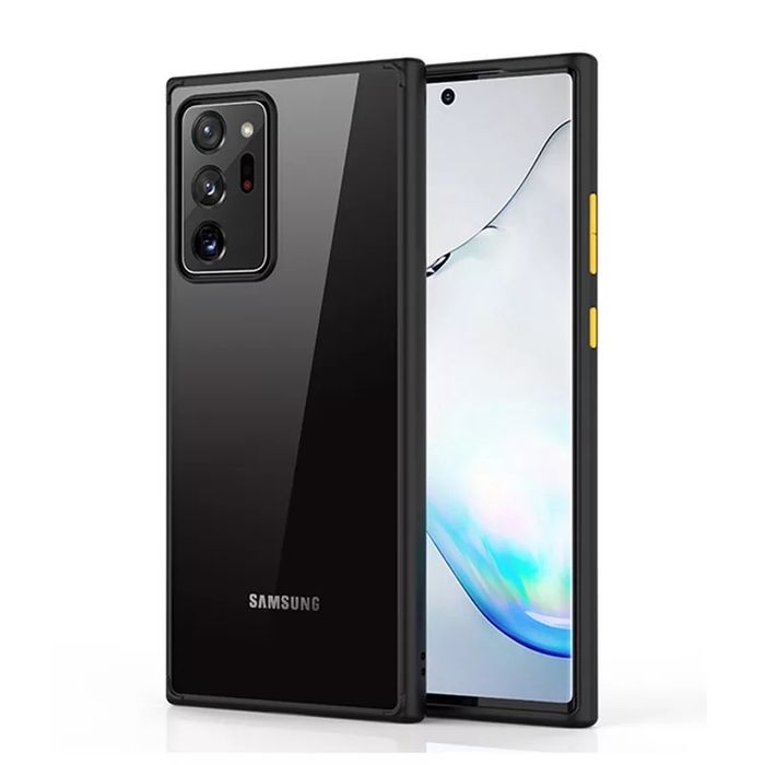 Samsung Note 20 Ultra Husa Hybrid Silicon Negru Spate Plastic