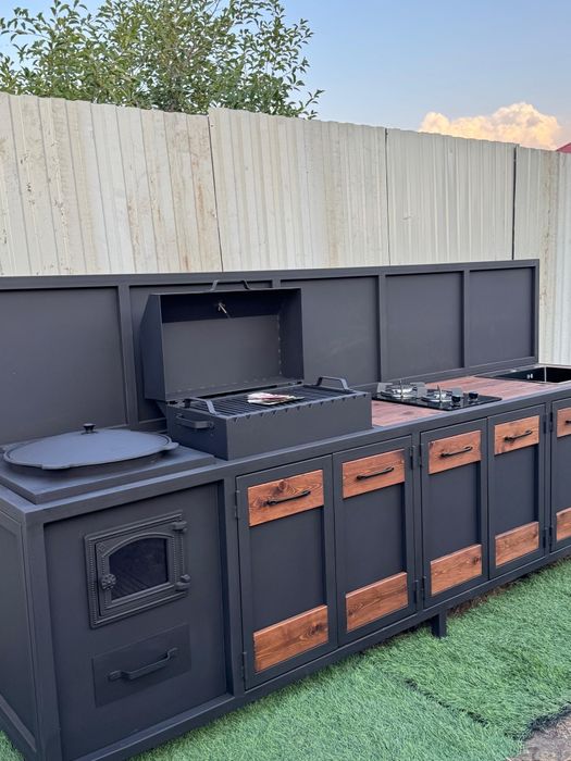 Мангалный комплекс в стиле Лофт