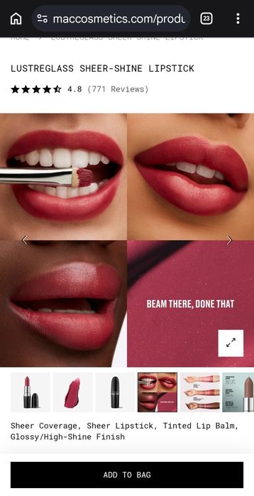 Mac Lustreglass Sheer-Shine Lipstick