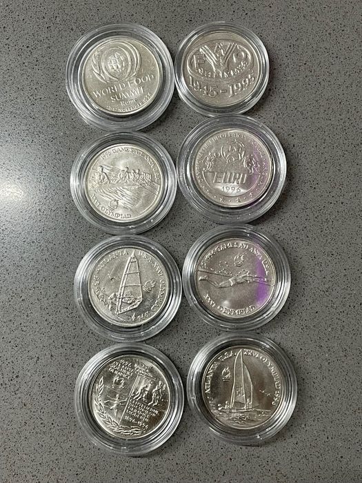 8 Monede 10 lei  România 1995-1996
