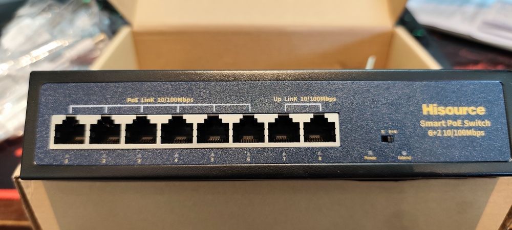 POE Суич 6+2 порта