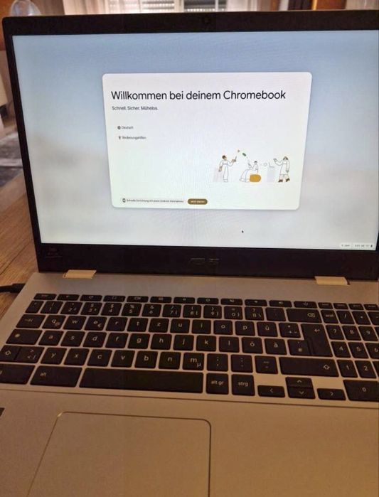 Leptop asus chromebook cx1 128gb 8gb ram