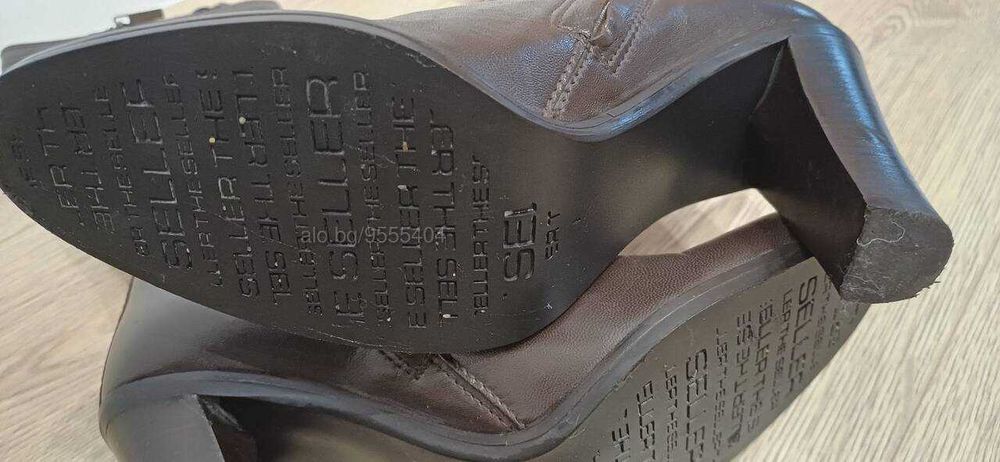 Дамски кожени  ботуши