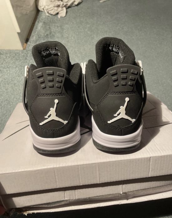 Jordan 4 Retro Black White Marimea 38, 39