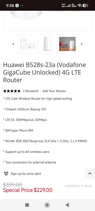 Modem 4G Huawei B528s