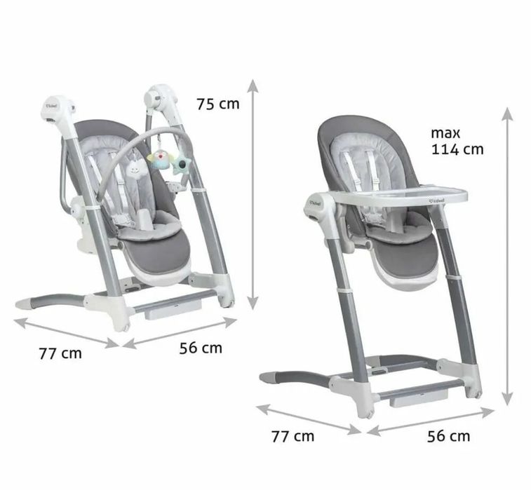 Продам детский шезлонг/стульчик 3в1 Maribel