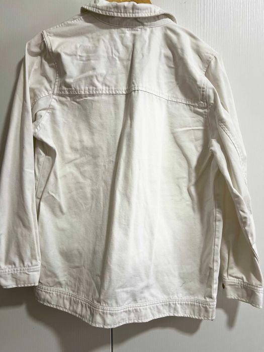Geaca alba din bumbac