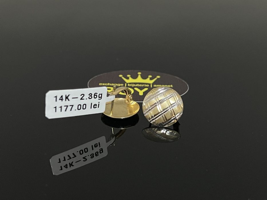 Bijuteria Royal CB : Cercei dama aur 14K 2,36 grame