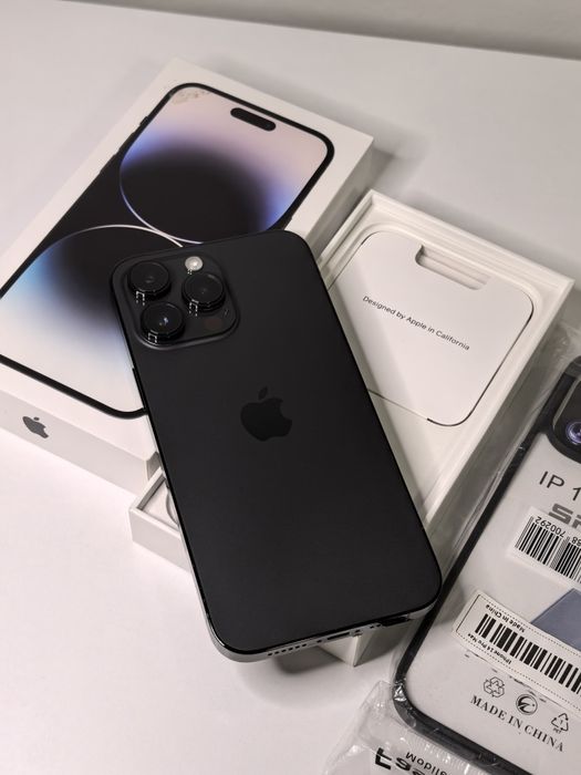 iPhone 14 Pro Max Black 92% ca nou full box + husa!