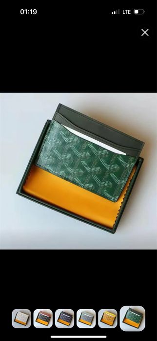 GOYARD kardo 'lder - kartalar va kupyuralar uchun, sovg'a qutisi bilan